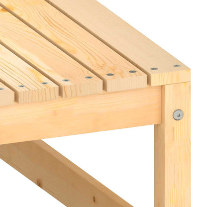Loungesæt Til Haven 3 Dele Med Hynder Massivt Fyrretræ