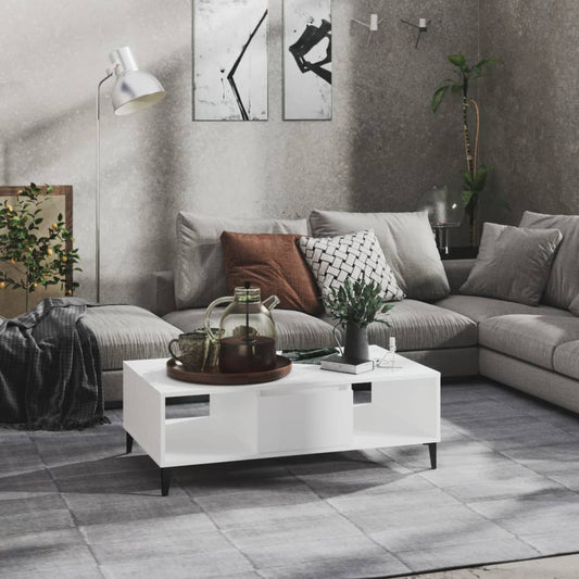 Sofabord 103,5X60X35 Cm Konstrueret Træ
