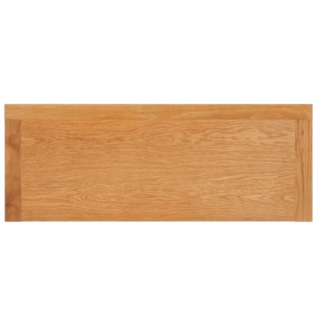 Konsolbord 110X35X75 Cm Massivt Egetræ