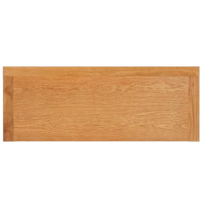 Konsolbord 110X35X75 Cm Massivt Egetræ