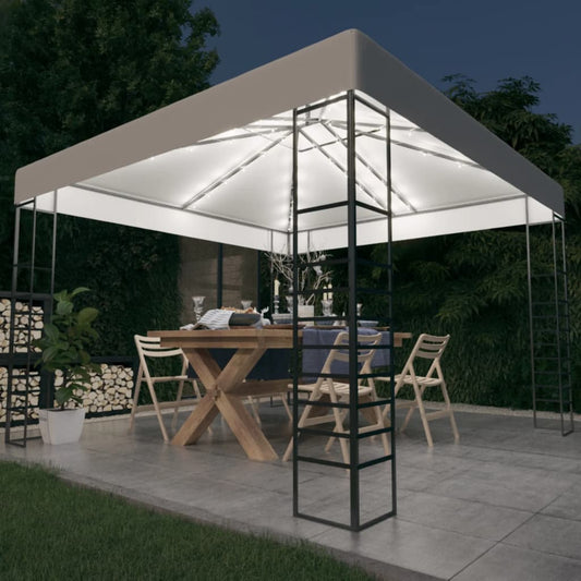Havepavillon Med Led-Lyskæder 3X3 M
