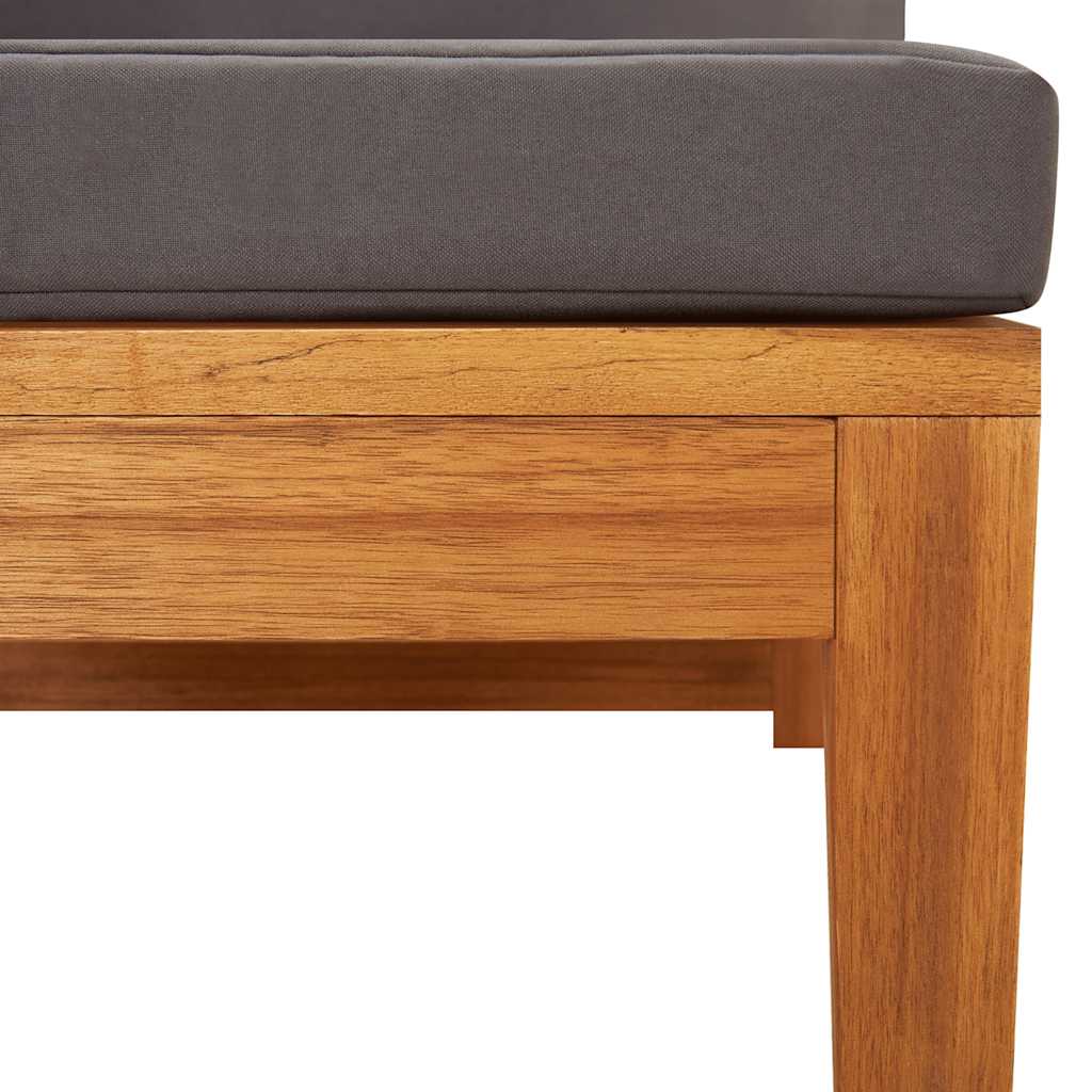 Hjørnedel Til Sofa Med Hynder Massivt Akacietræ