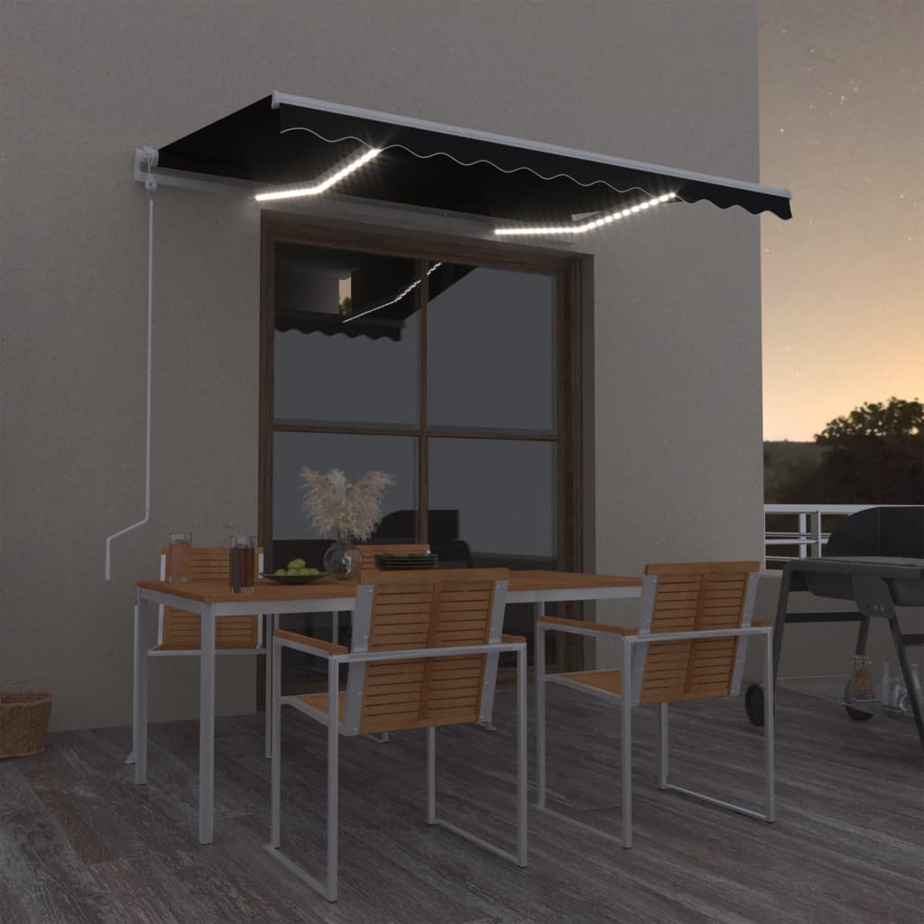 Markise M. LED + Vindsensor Automatisk - Hovedbillede