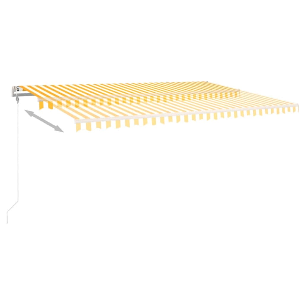 Markise Med LED + Vindsensor Automatisk