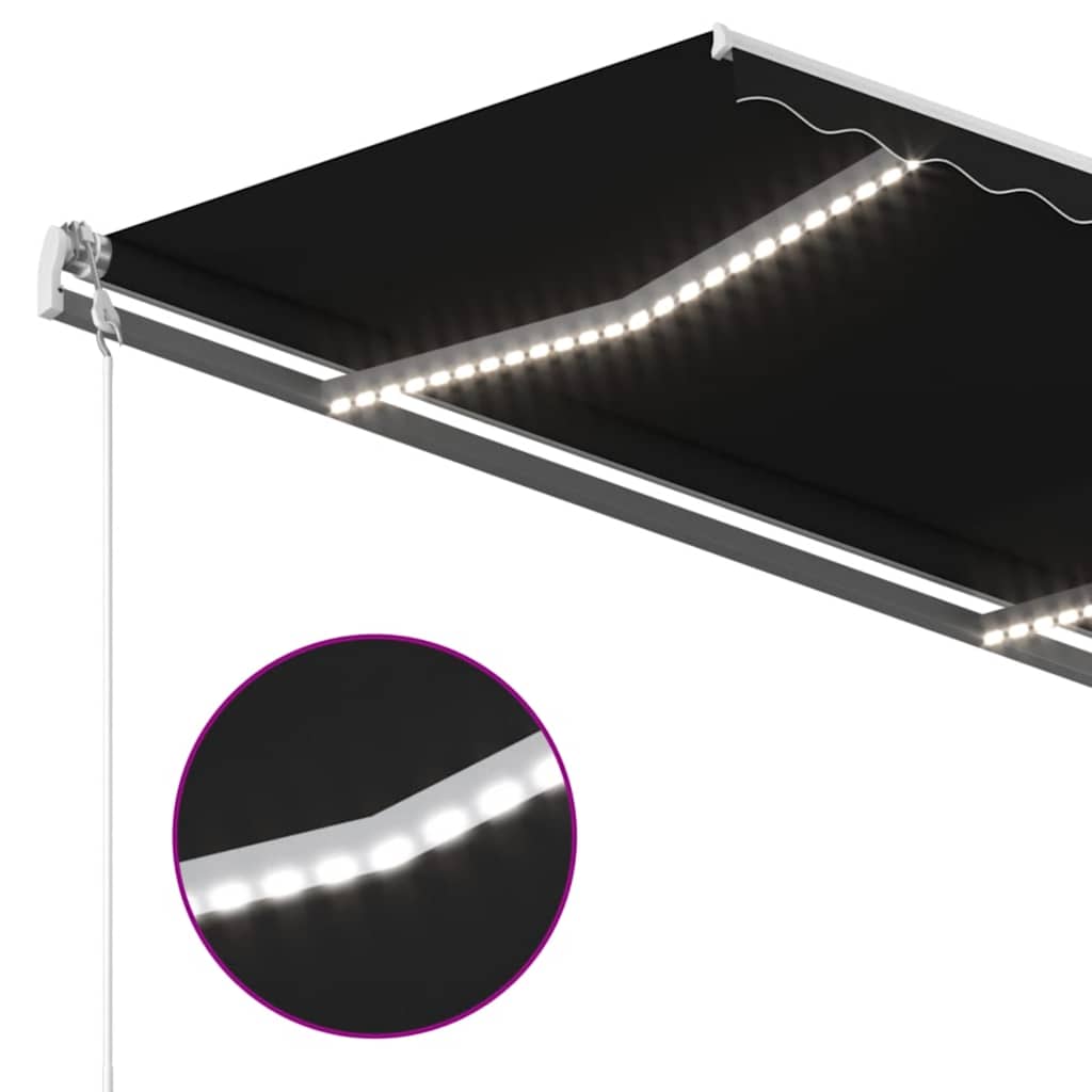 Markise M. LED + Vindsensor Automatisk - Billede 4