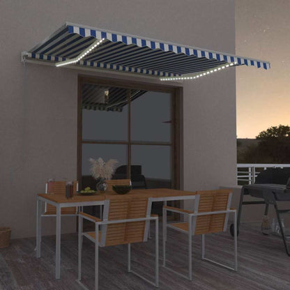 Markise Med LED + Vindsensor Automatisk