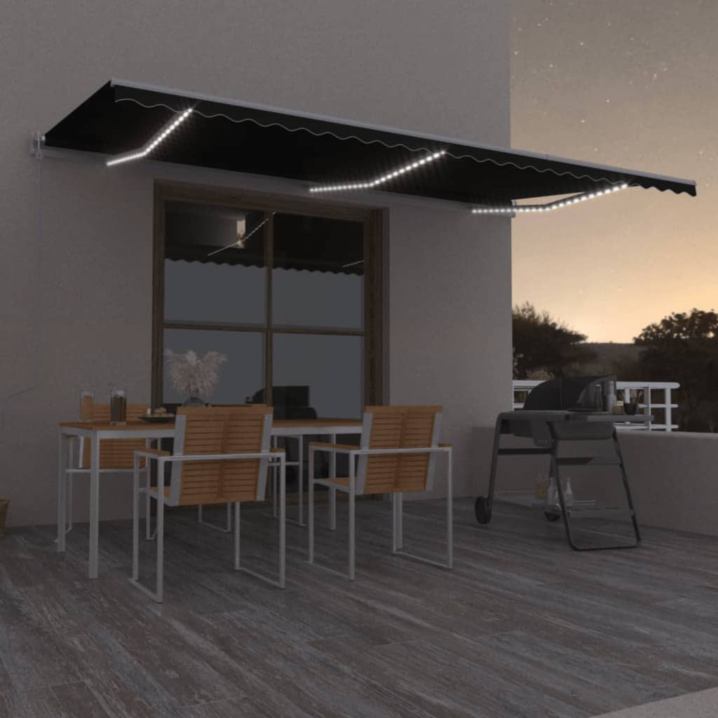 Markise M. LED + Vindsensor Automatisk - Variant 3069054