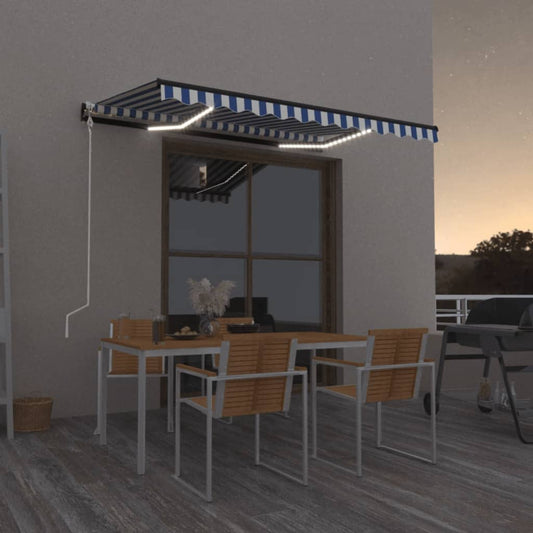 Markise M. Led + Vindsensor Automatisk