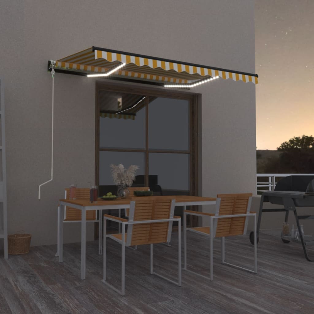 Markise M. LED + Vindsensor Automatisk - Variant 3069093