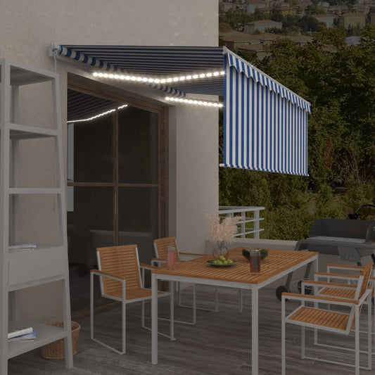 Markise M. Gardin + Led 3X2,5 M Manuel Betjening