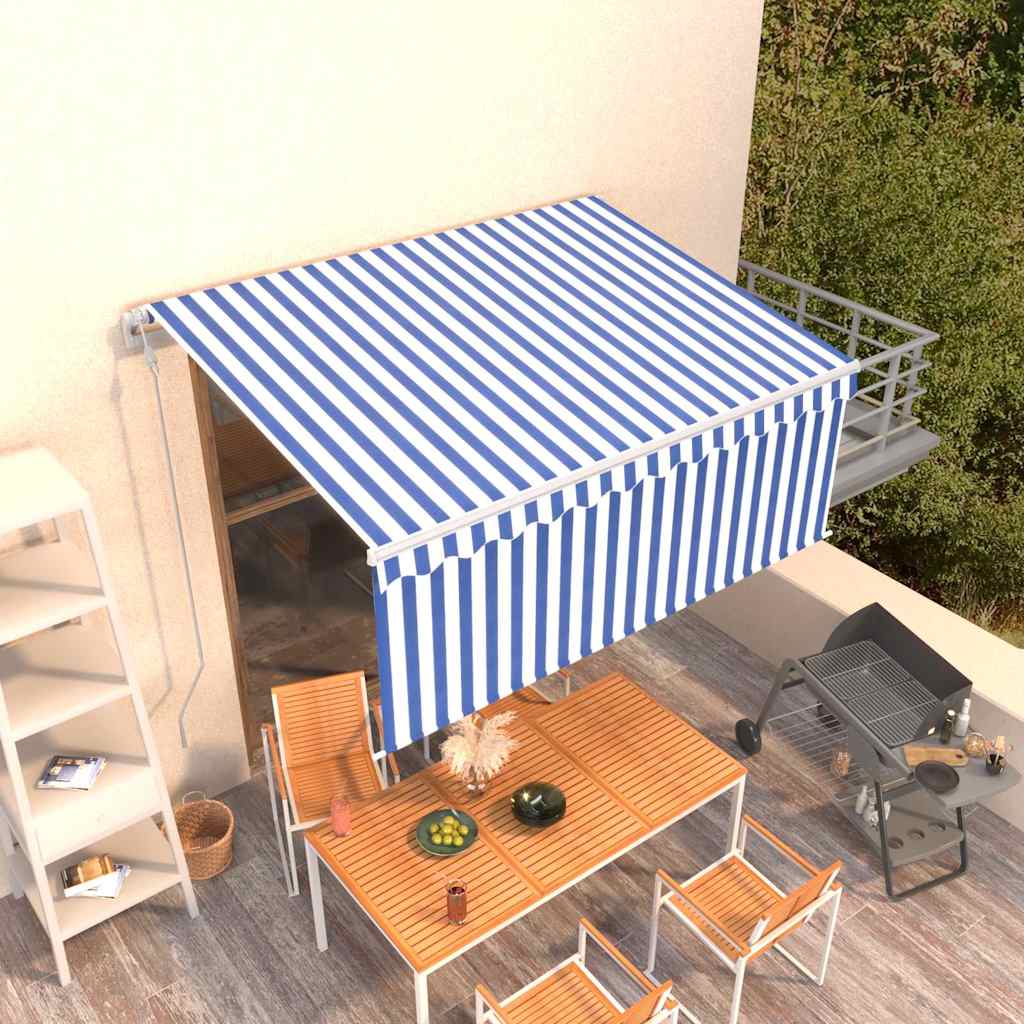 Elektrisk Markise Stribet 100% Polyester - Hovedbillede