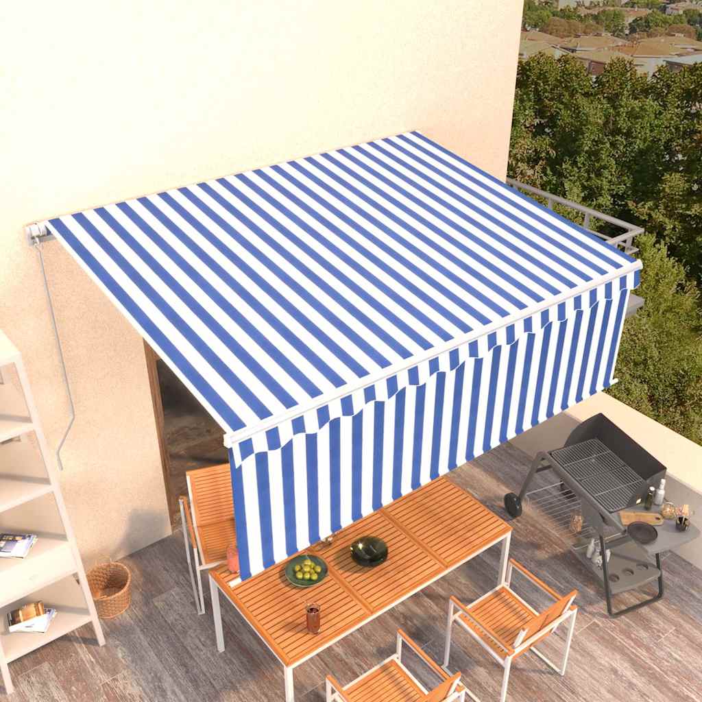 Manuel Markise Stribet 100% Polyester - Hovedbillede