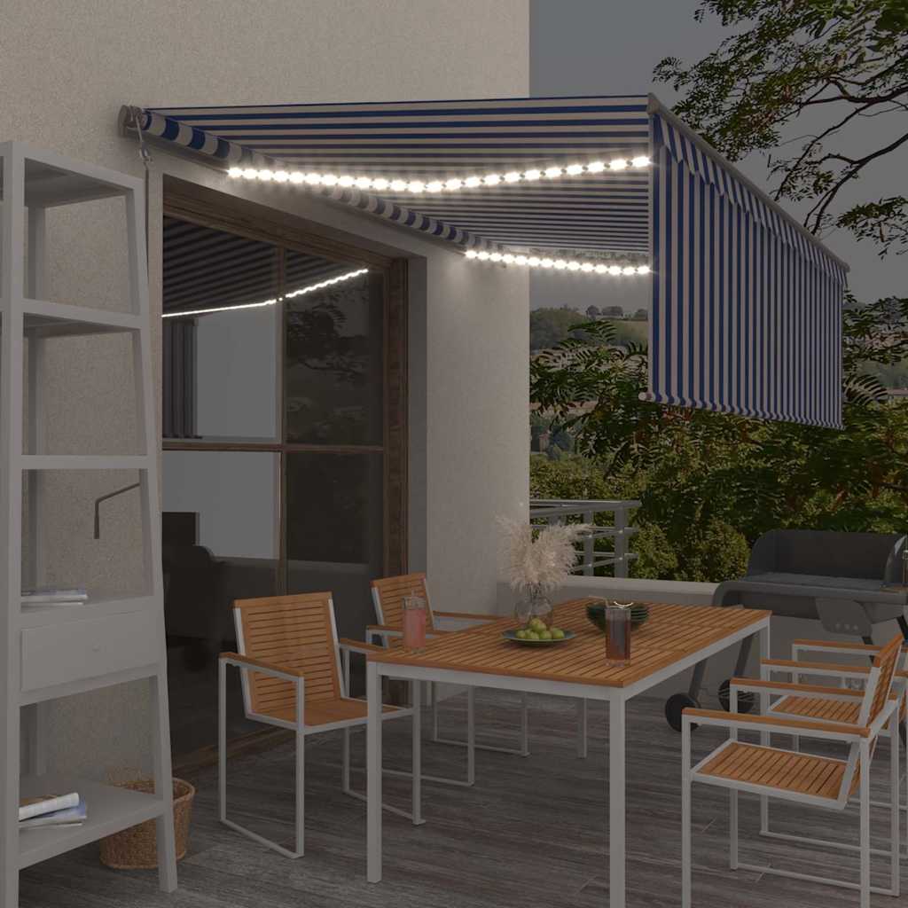 Elektrisk Markise Med LED Og Sensor - Hovedbillede