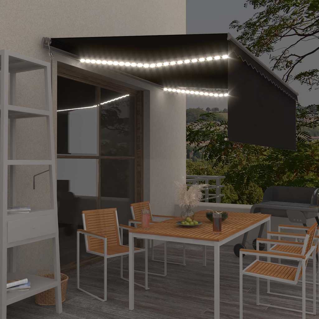 Elektrisk Markise Med LED Og Sensor - Hovedbillede