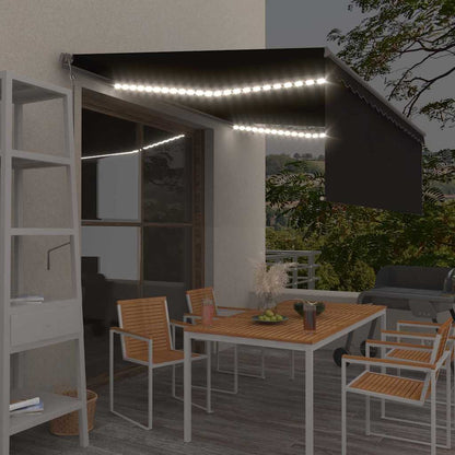 Elektrisk Markise Med LED Og Sensor - Hovedbillede