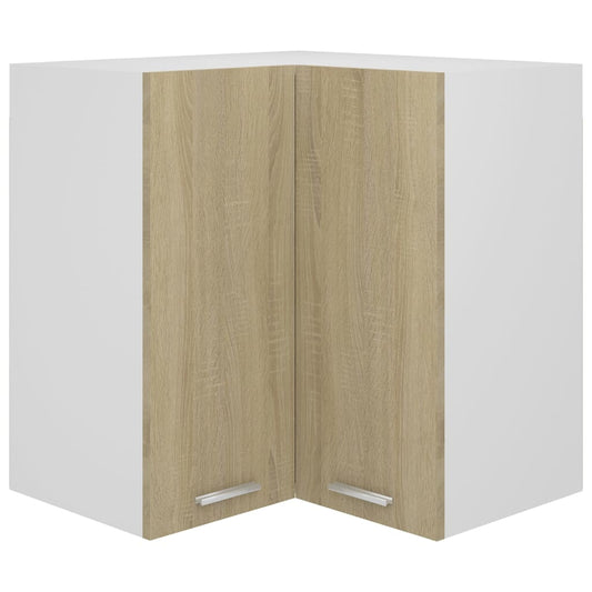 Væghængt Hjørneskab Lyon 57X57X60 Cm Konstrueret Træ Sonoma-Eg