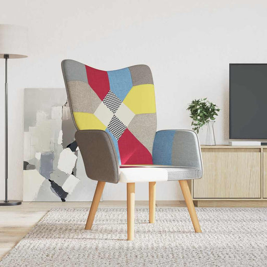 Lænestol Stof Patchwork