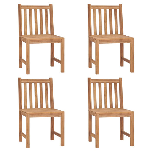 Havestole 4 Stk. Massivt Teaktræ