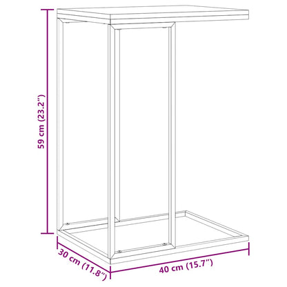 Sidebord Konstrueret Træ - Billede 8