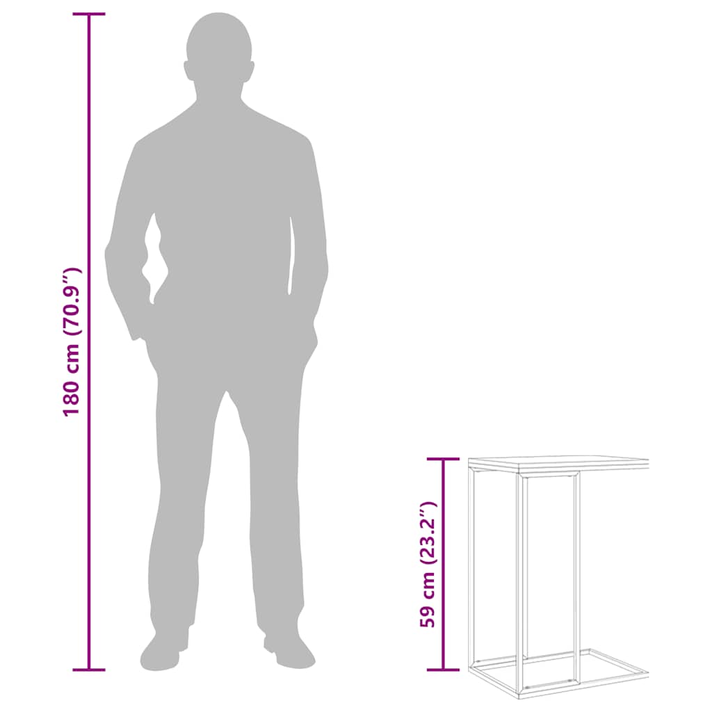 Sidebord Konstrueret Træ - Billede 9