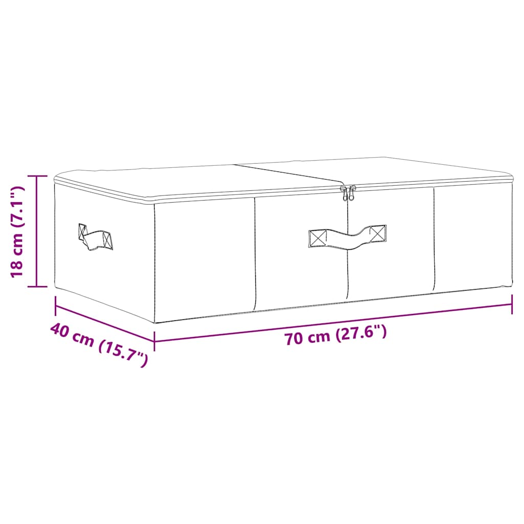 Opbevaringskasser 70x40x18 Cm Stof - Billede 10