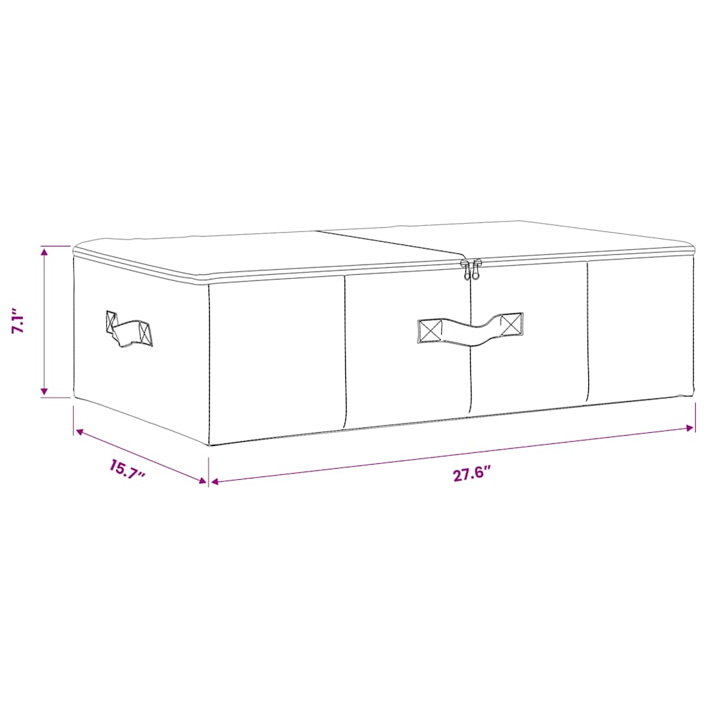 Opbevaringskasser 70x40x18 Cm Stof - Billede 11