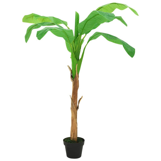 Kunstig Bananpalme Med Potte Grøn
