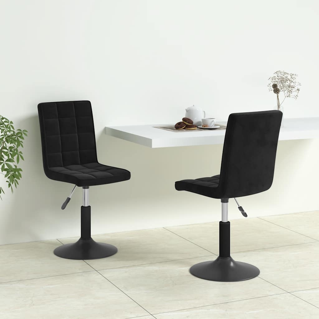 Drejelige Spisebordsstole Fløjl - Variant 335738