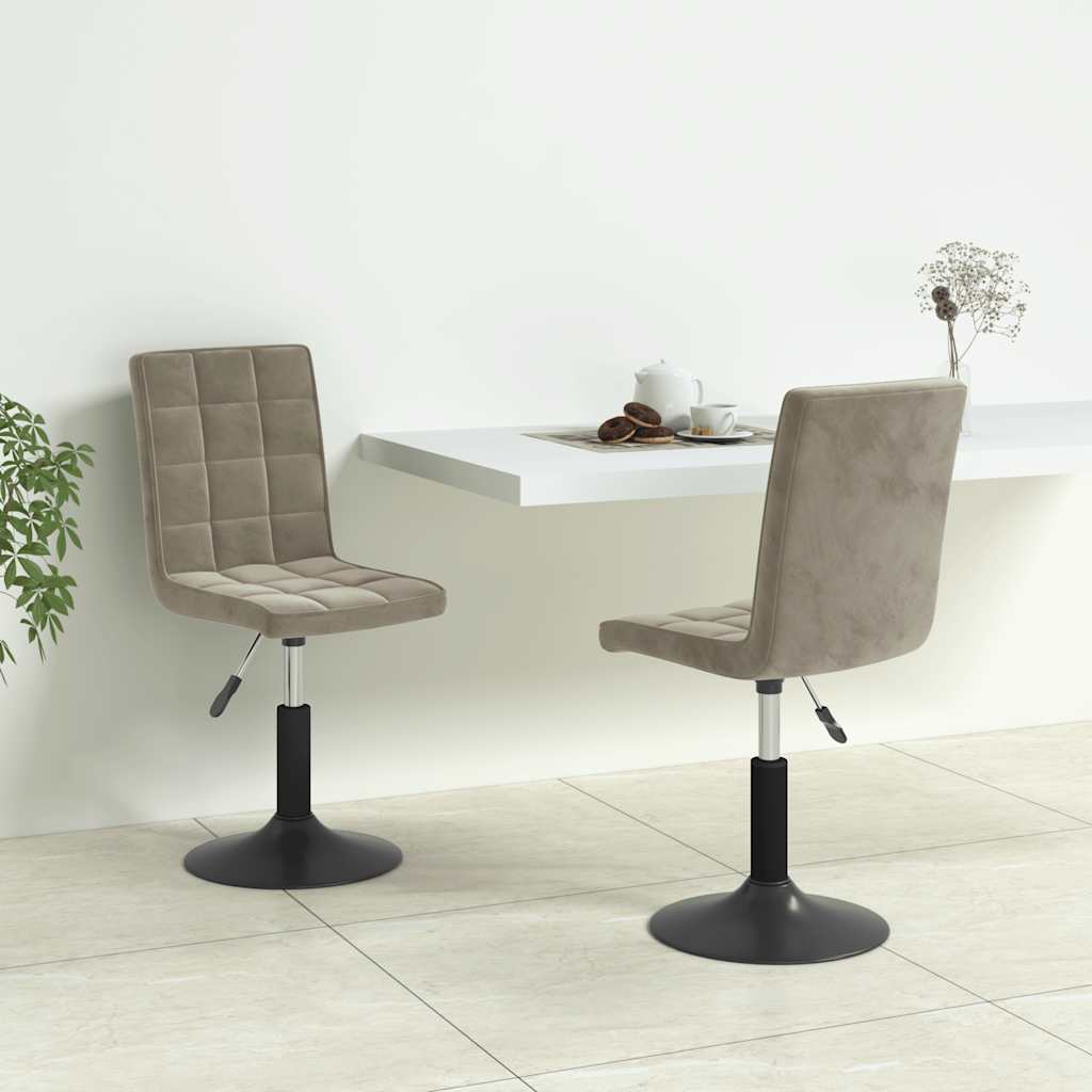 Drejelige Spisebordsstole Fløjl - Variant 335741