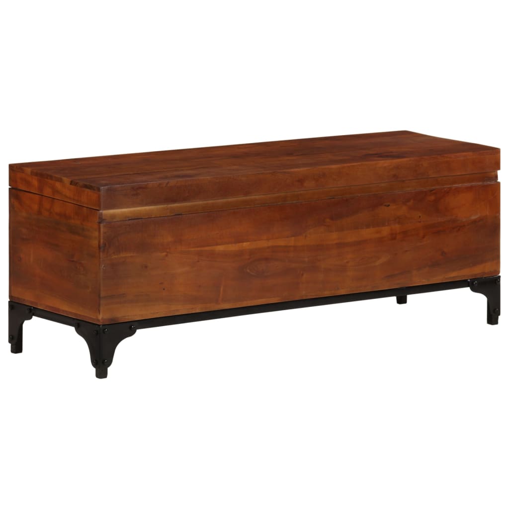 Opbevaringskiste 110x35x41 Cm Massivt Akacietræ - Billede 12