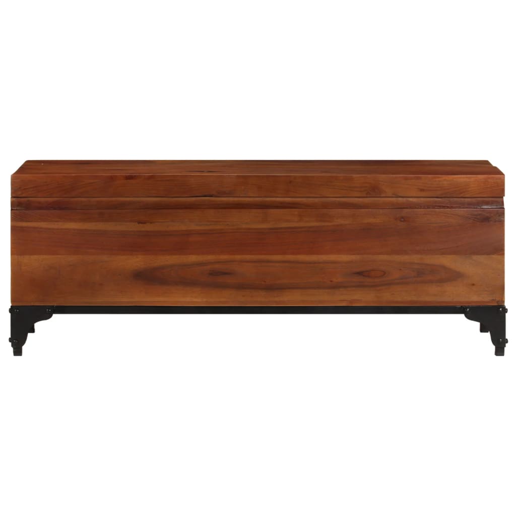 Opbevaringskiste 110x35x41 Cm Massivt Akacietræ - Billede 4