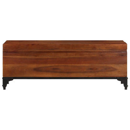 Opbevaringskiste 110x35x41 Cm Massivt Akacietræ - Billede 4