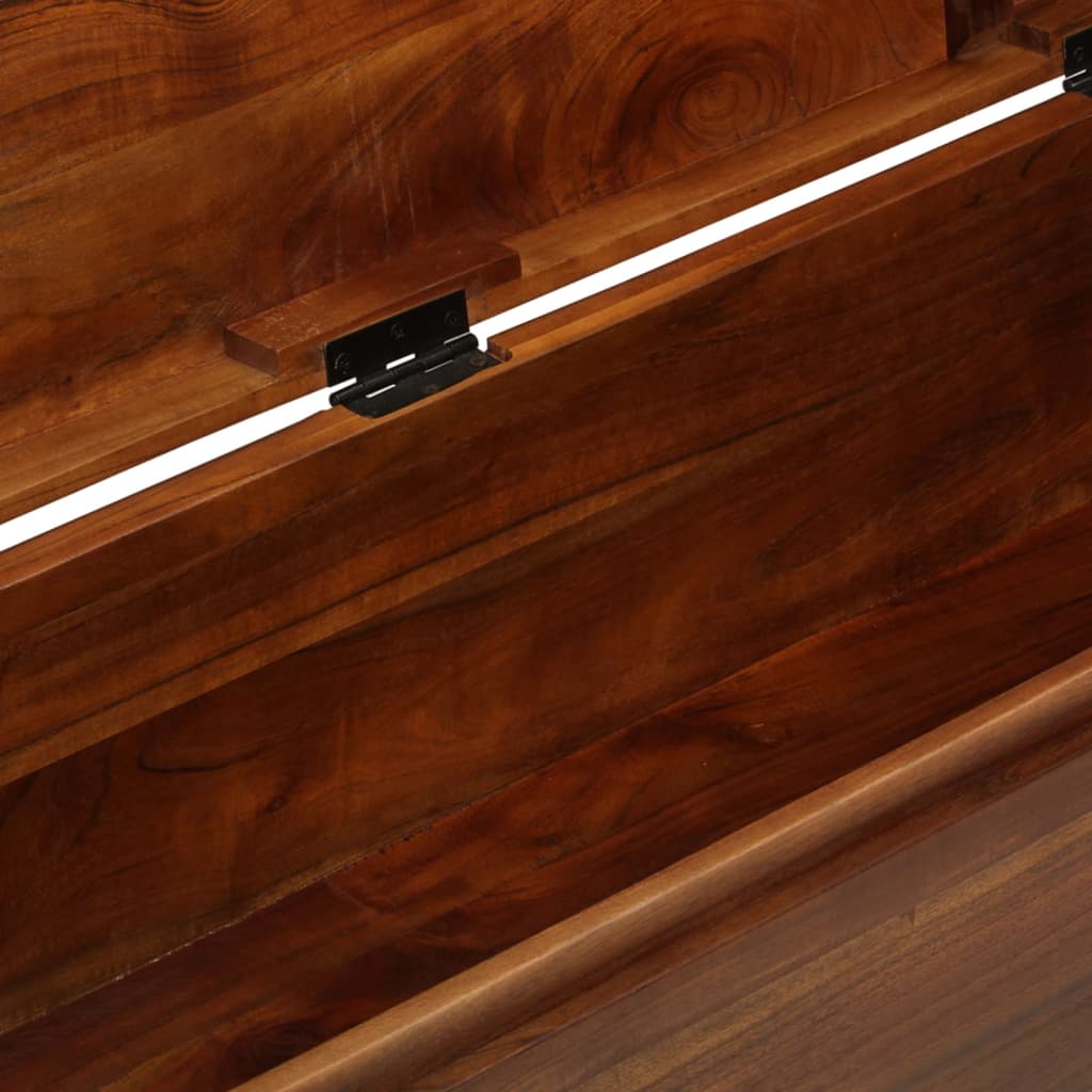 Opbevaringskiste 110x35x41 Cm Massivt Akacietræ - Billede 7