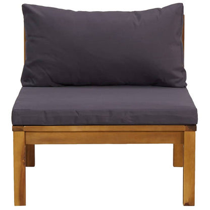Sofasæt Med Hjørnesofa 2 Dele Massivt Akacietræ