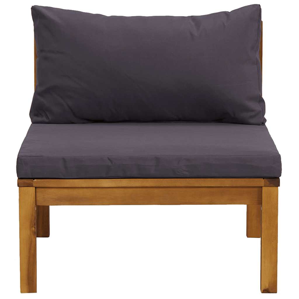 Sofasæt Med Bord 2 Dele Massivt Akacietræ