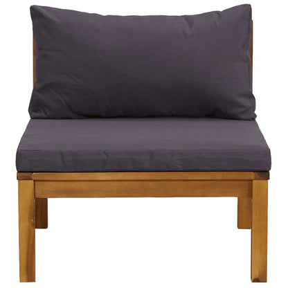 Sofasæt Med Bord 2 Dele Massivt Akacietræ