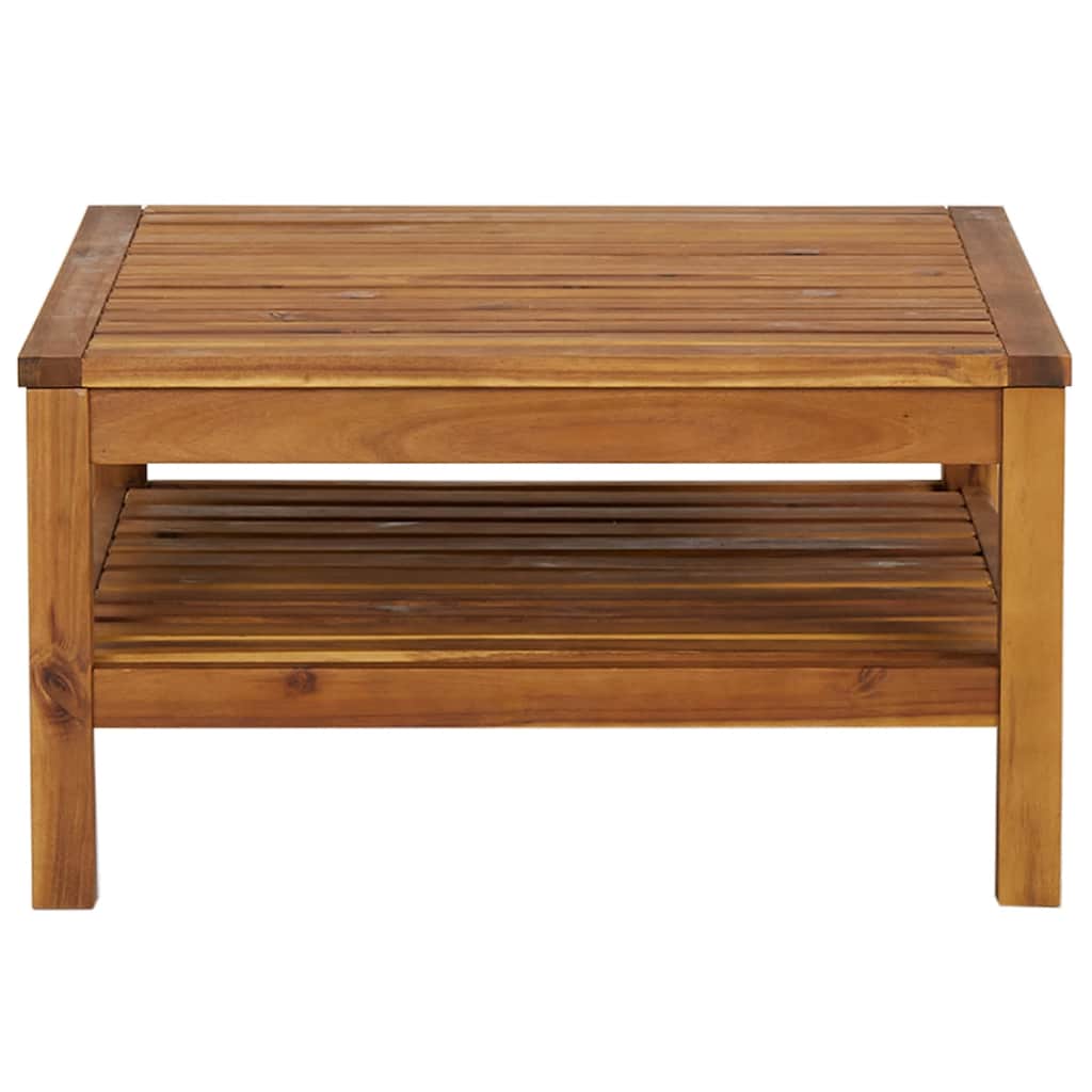 Sofabord 65x65x35 Cm Massivt Akacietræ
