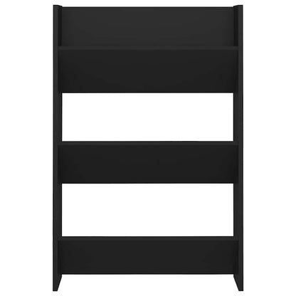 Væghængte Skoreoler 2 Stk. 60x18x90 Cm Konstrueret Træ Sort - Billede 6