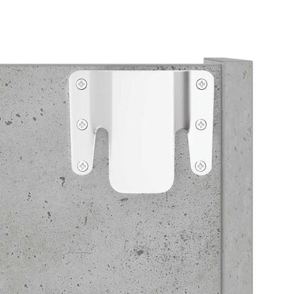 Væghængte Skoskabe 2 Stk. 60x18x90 Cm Spånplade Betongrå - Billede 9