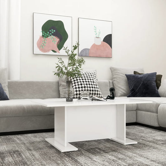 Sofabord 103,5X60X40 Cm Konstrueret Træ