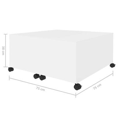 Sofabord 75X75X38 Cm Konstrueret Træ