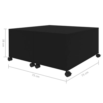 Sofabord 75X75X38 Cm Konstrueret Træ