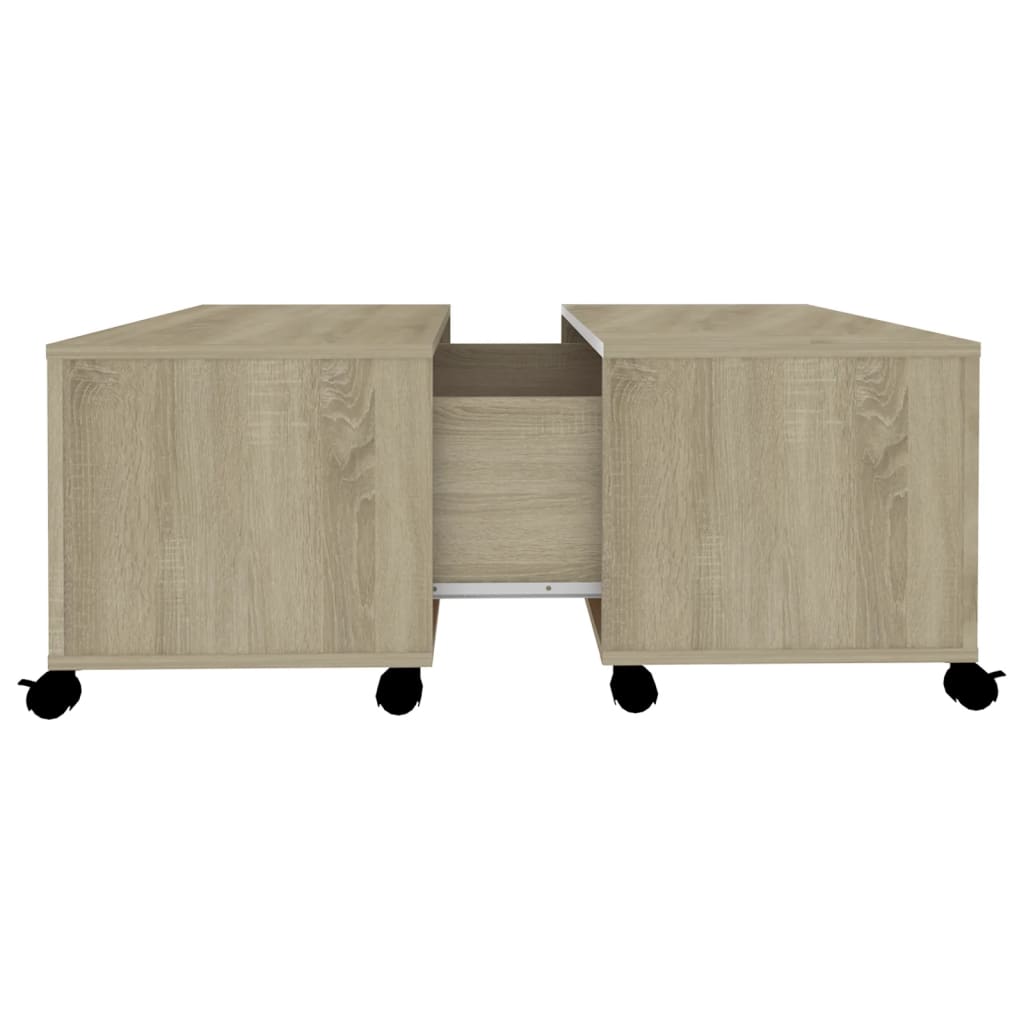 Sofabord 75X75X38 Cm Konstrueret Træ