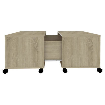 Sofabord 75X75X38 Cm Konstrueret Træ