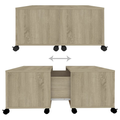 Sofabord 75X75X38 Cm Konstrueret Træ