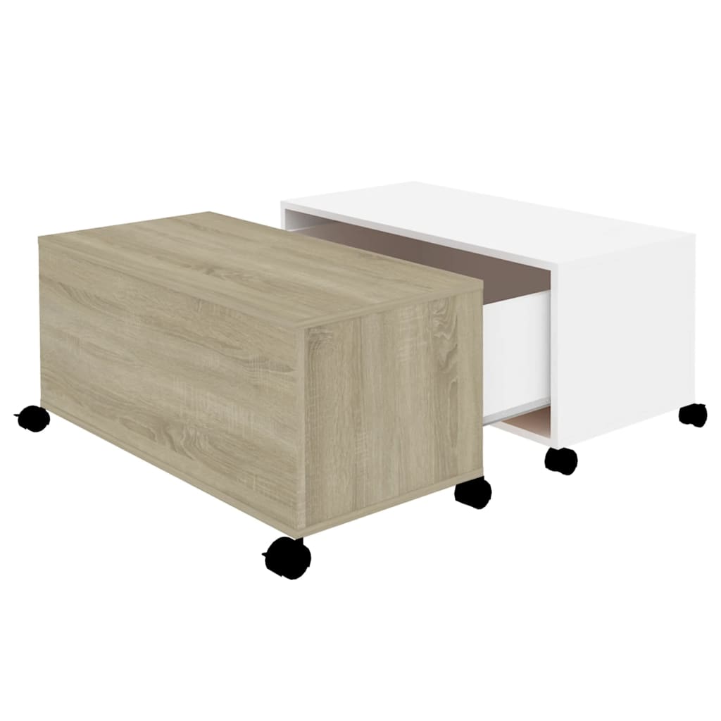 Sofabord 75X75X38 Cm Konstrueret Træ