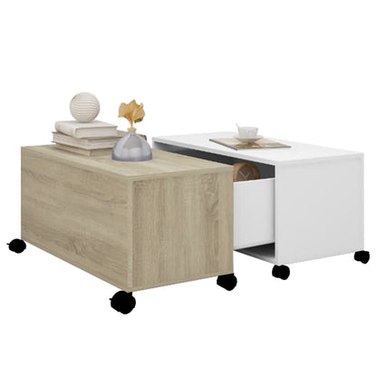 Sofabord 75X75X38 Cm Konstrueret Træ