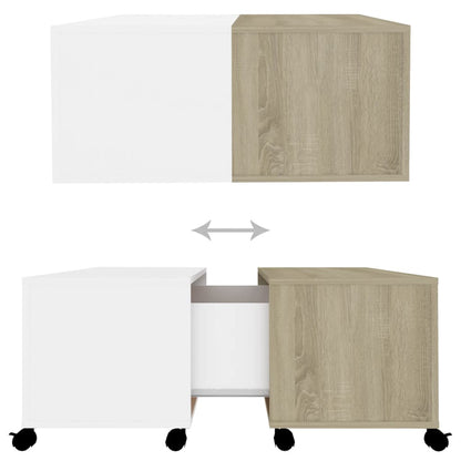 Sofabord 75X75X38 Cm Konstrueret Træ