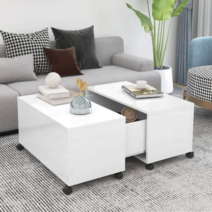 Sofabord 75X75X38 Cm Konstrueret Træ