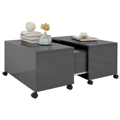 Sofabord 75X75X38 Cm Konstrueret Træ